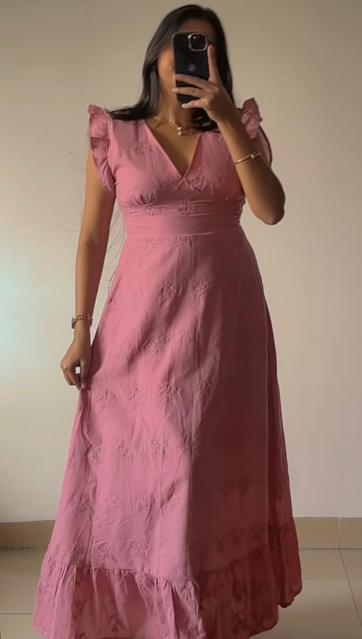Mauve Pink maxi dress🤍