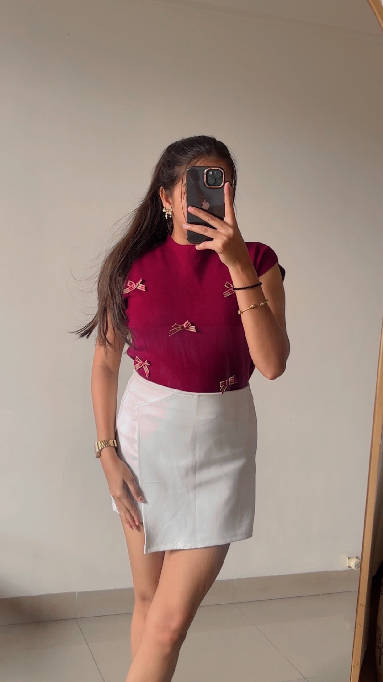 Cap sleeves knitted top