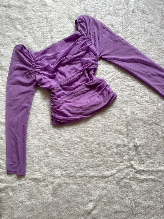 Lavender mesh top