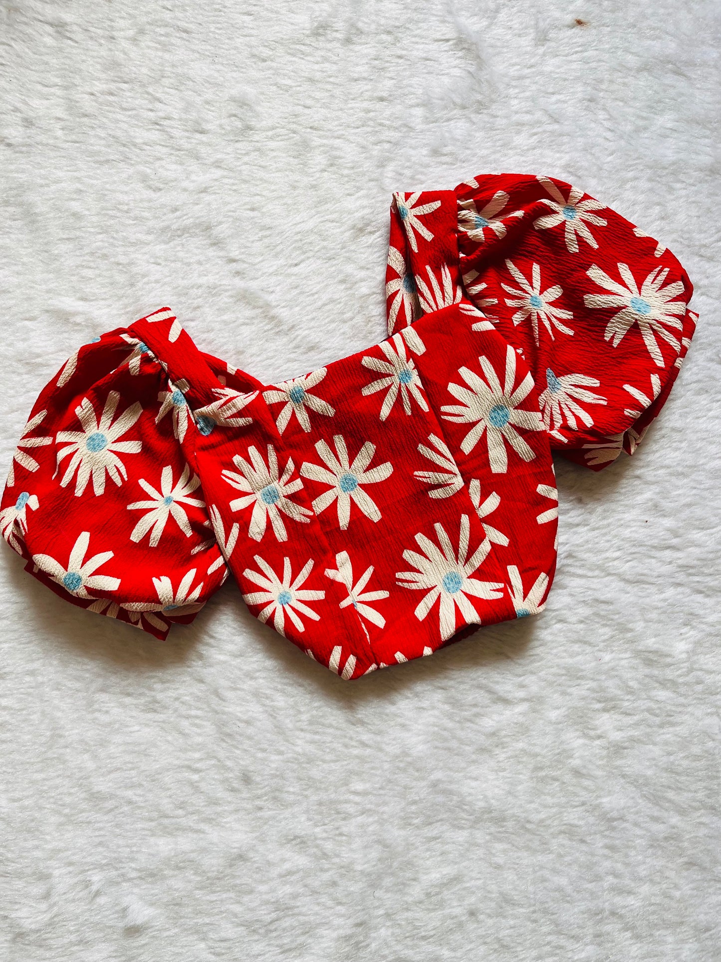 Red floral top❤️