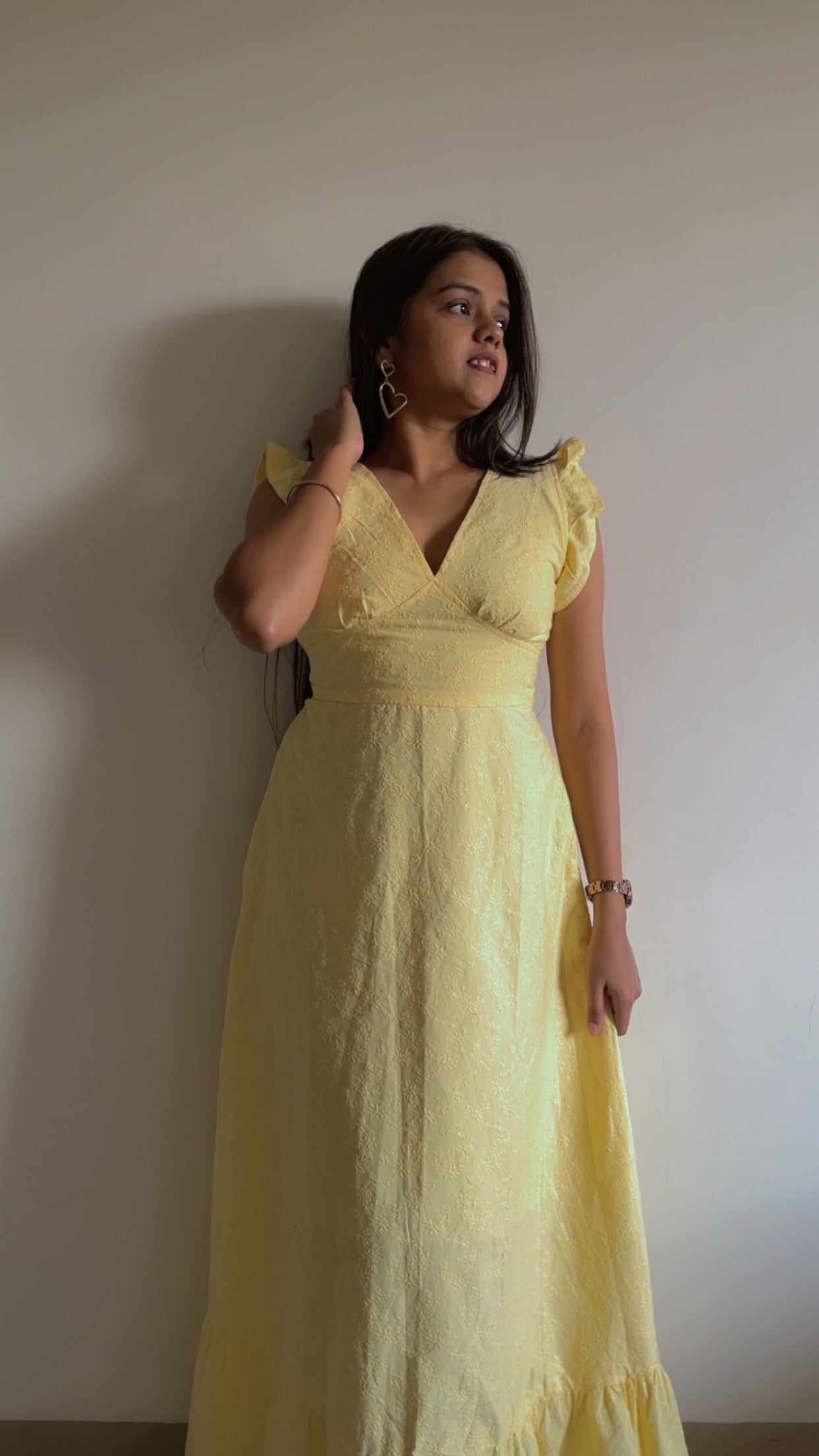 Butter yellow maxi dress🤍