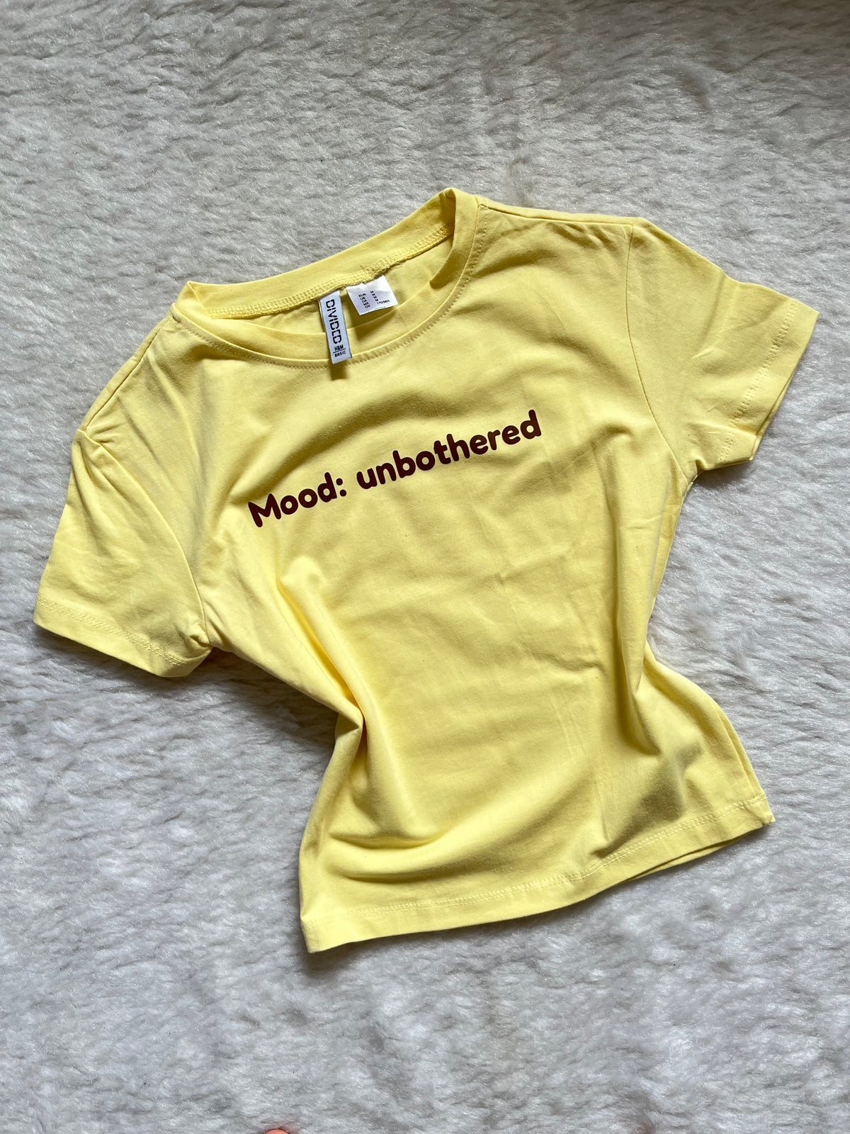 UNBOTHERED ME fitted tee
