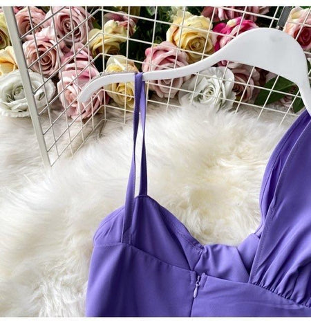 Purple twisted jumpsuit