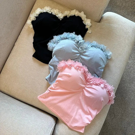 Ruffle tube tops