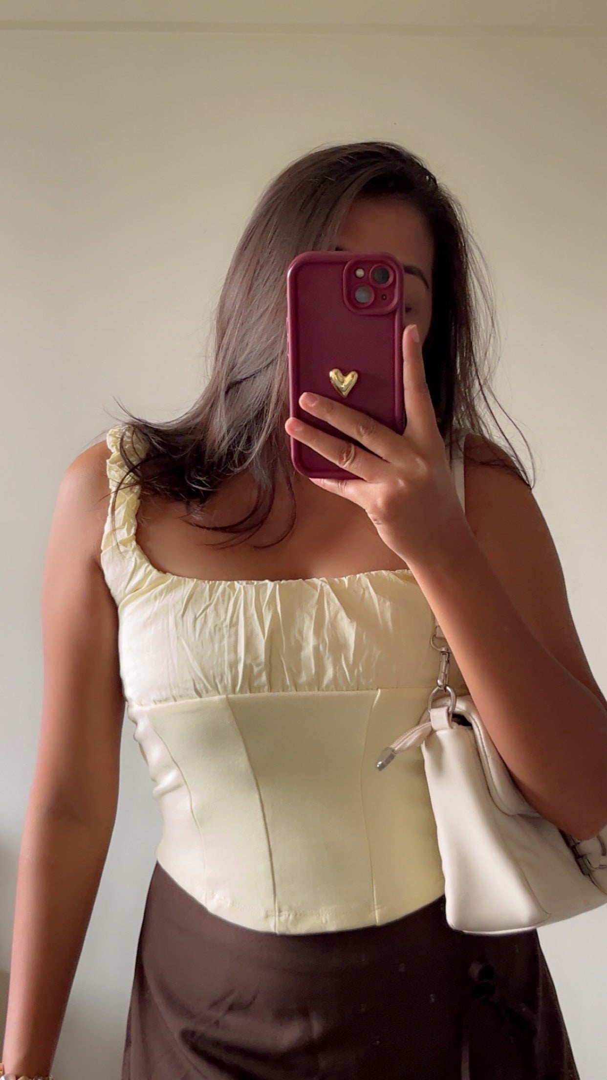 Butter yellow bustier top💛