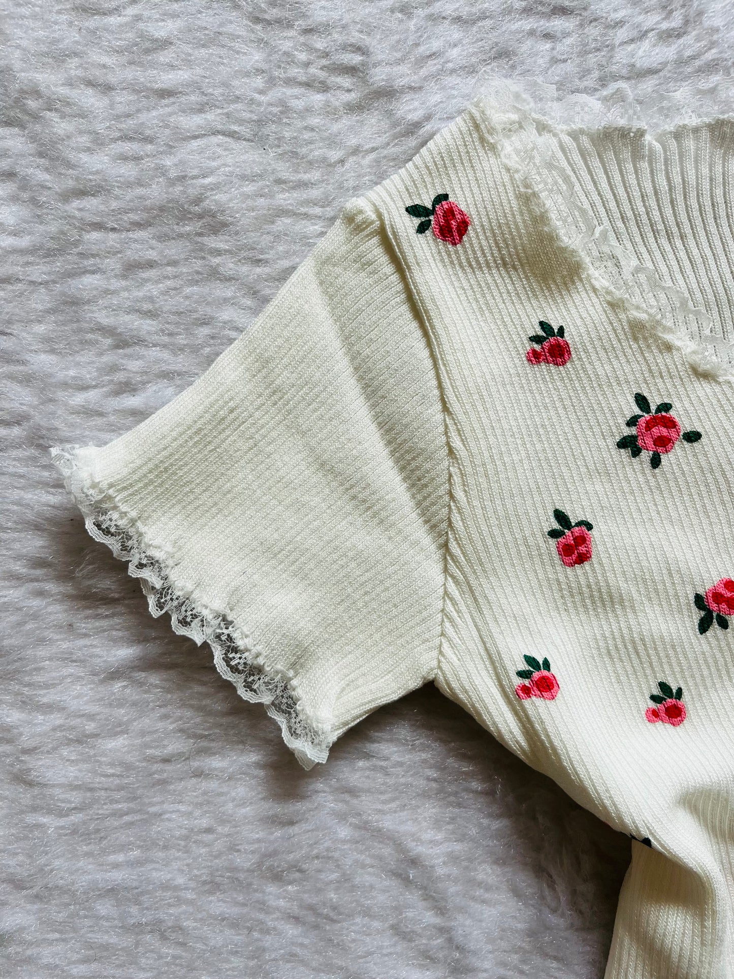 White flora top🤍