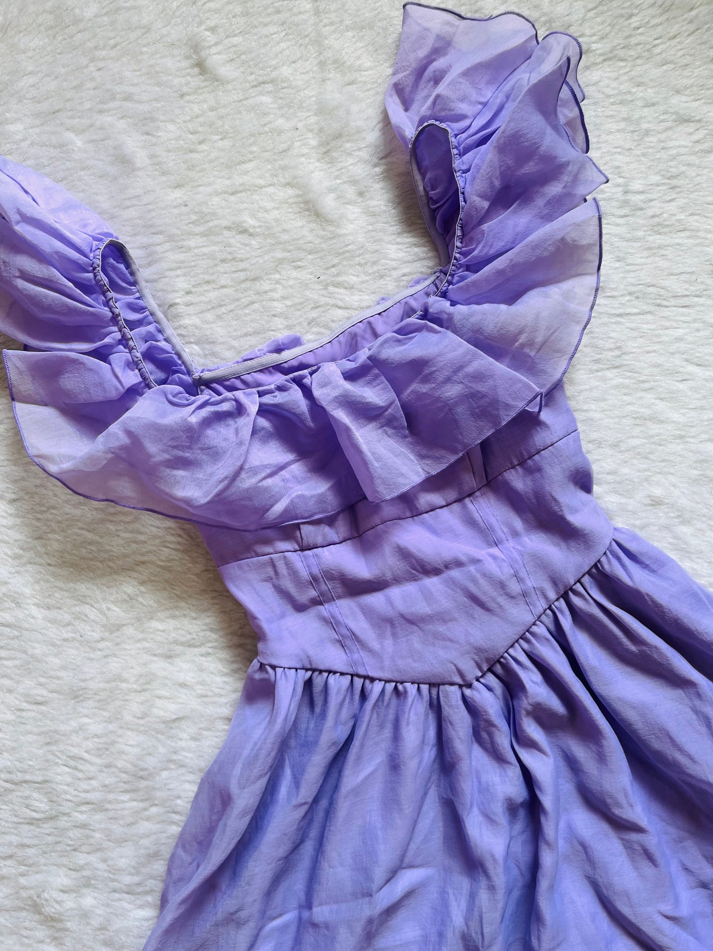 Purple mesh dress