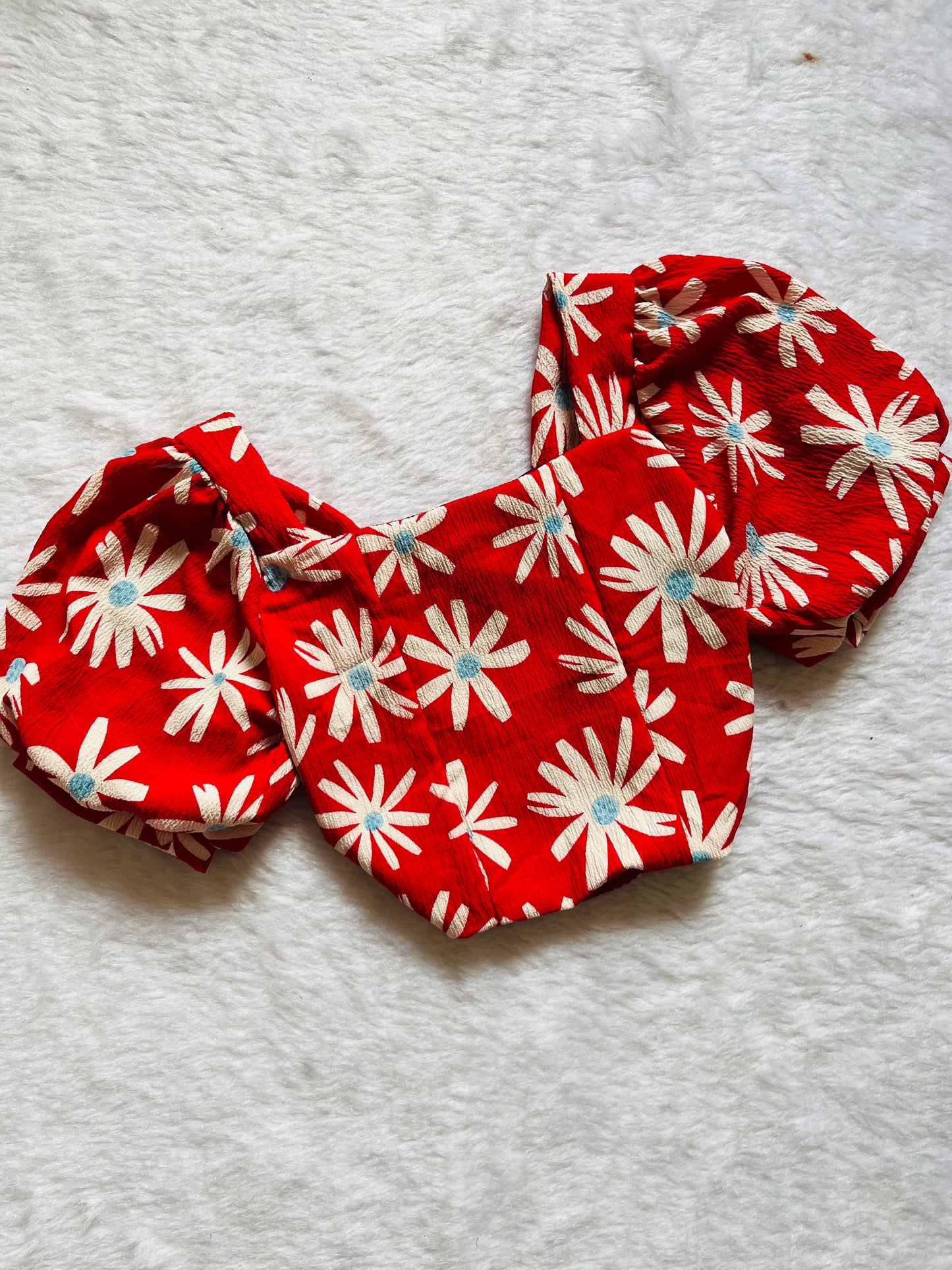 Red floral top❤️