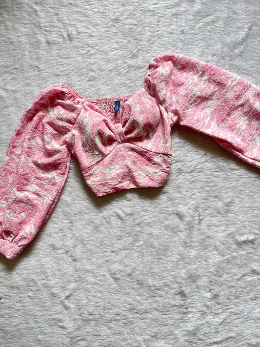 Pink Floral padded top