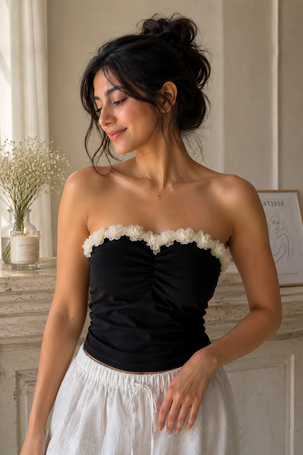 Ruffle tube tops