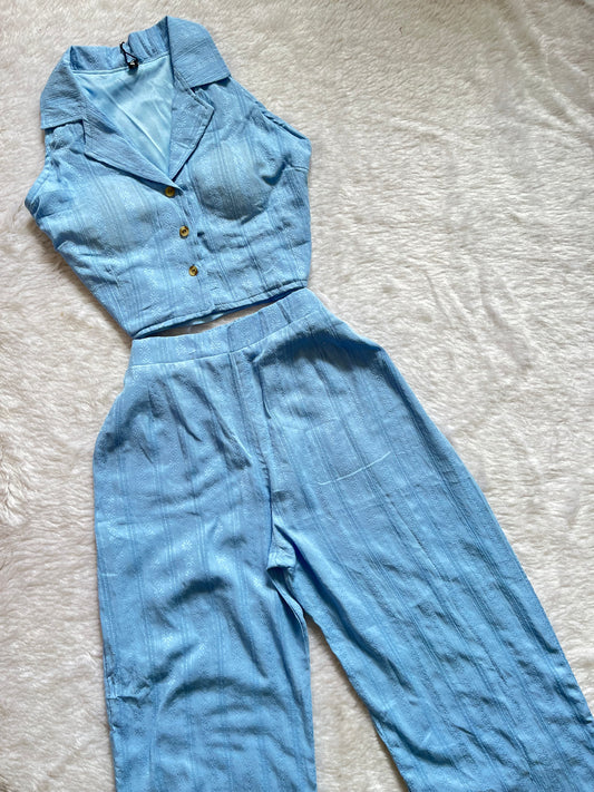 Blue cordset🤍