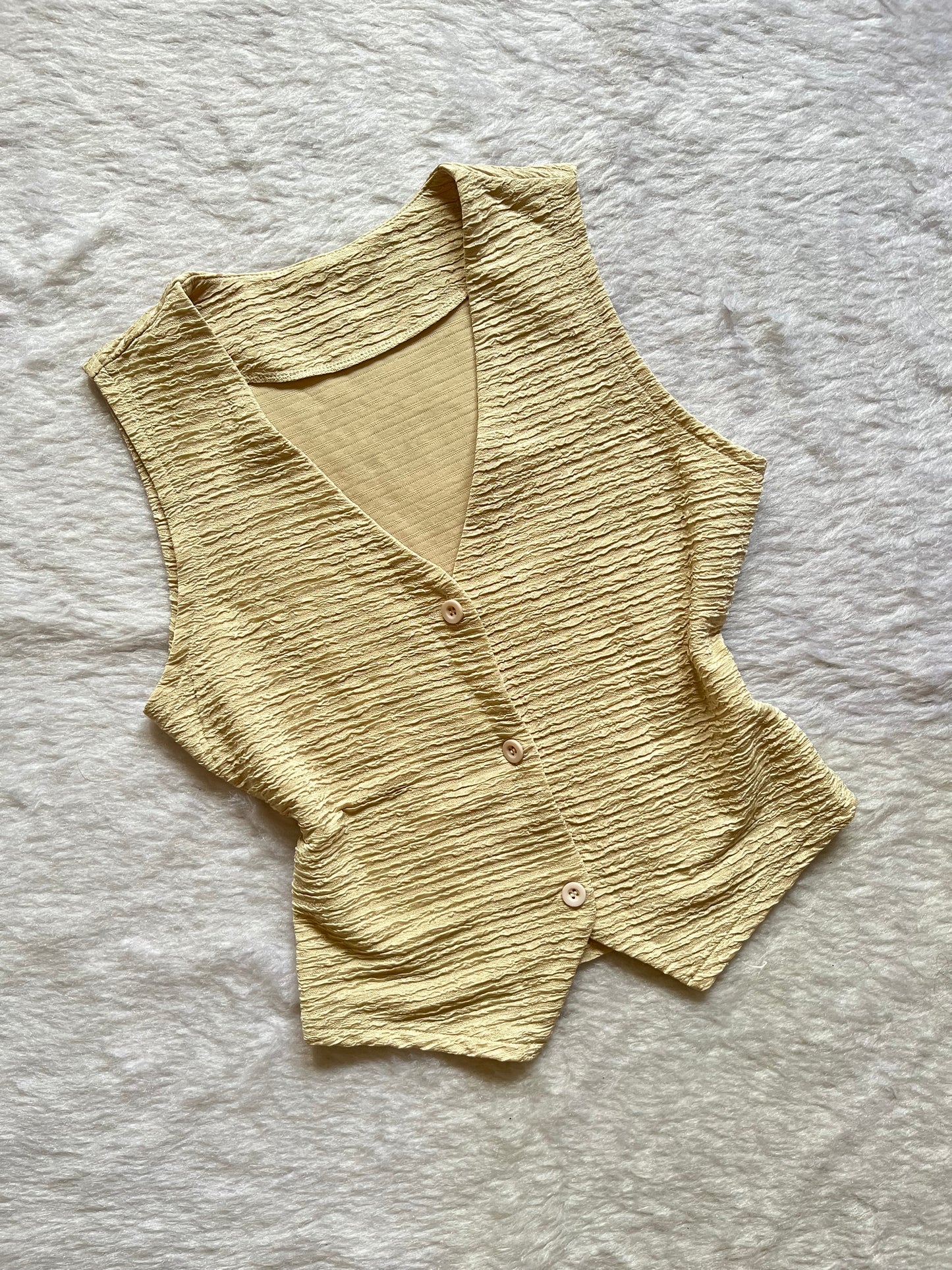 Beige vest coat