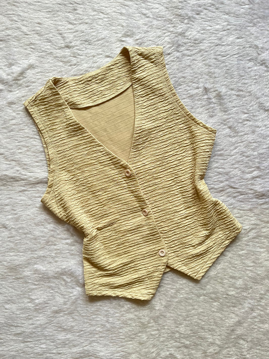 Beige vest coat