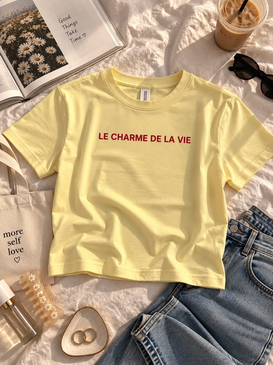 La Charme De La Vie fitted tee
