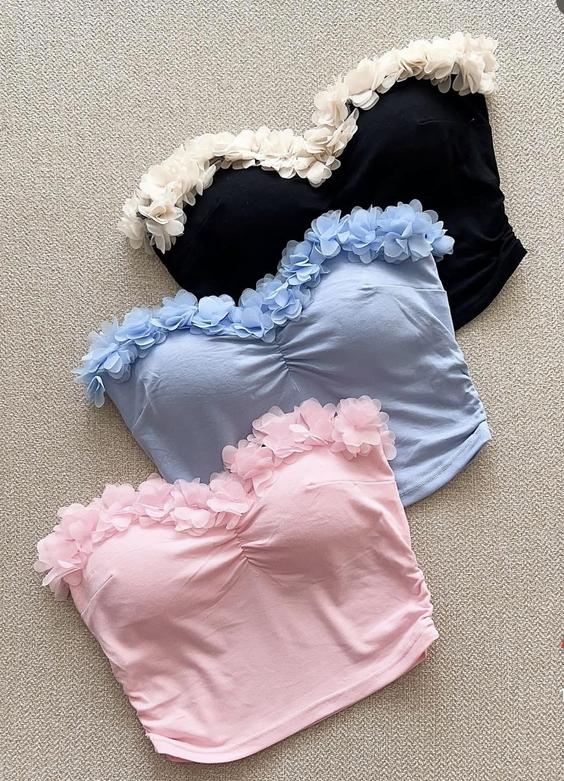 Ruffle tube tops