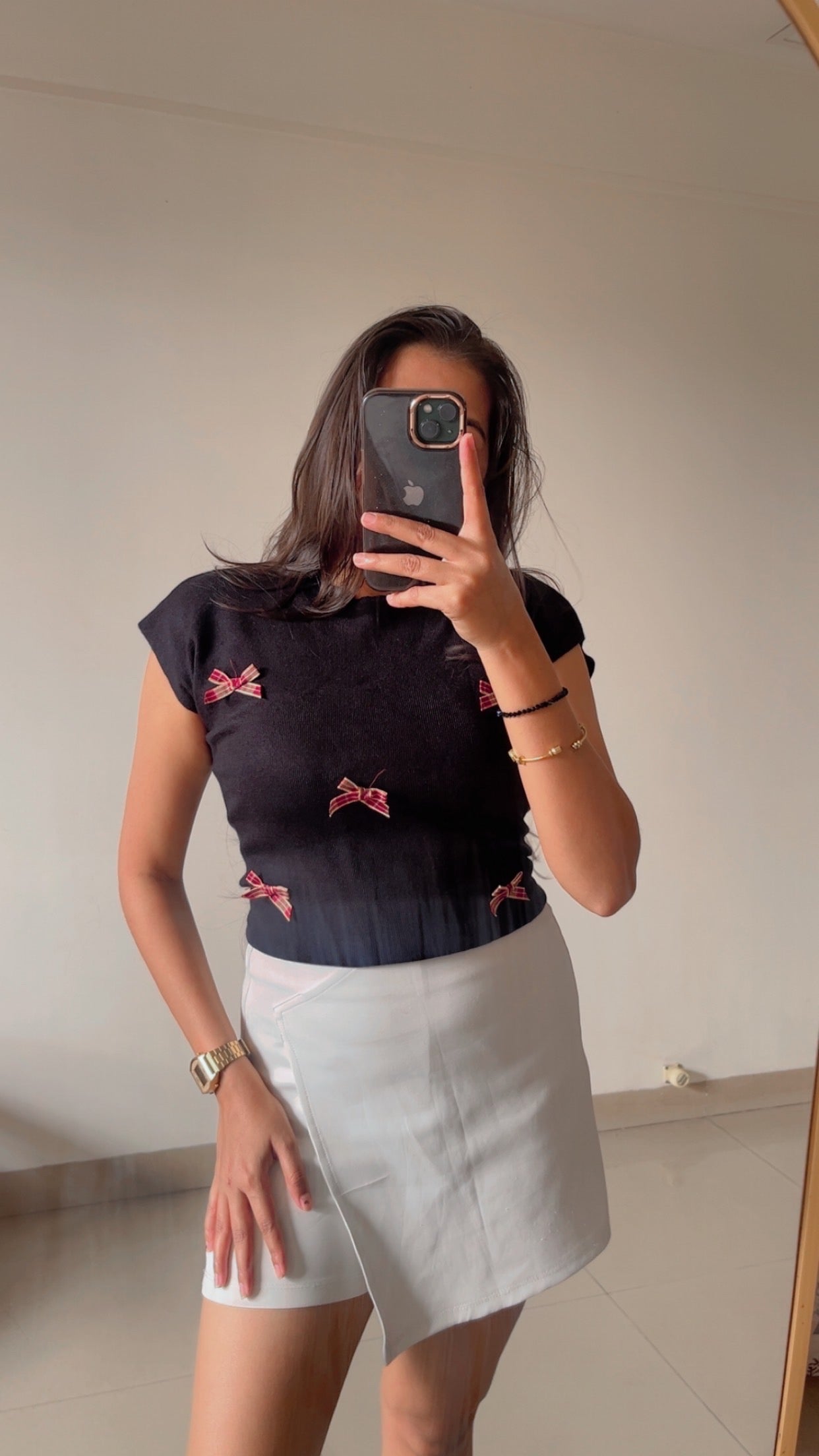 Cap sleeves knitted top