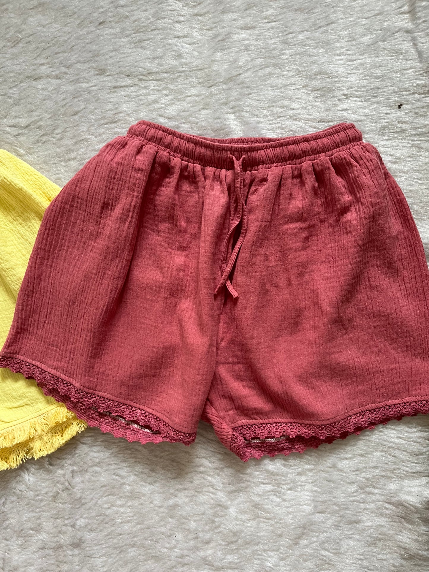 Linen cotton shorts 🤍