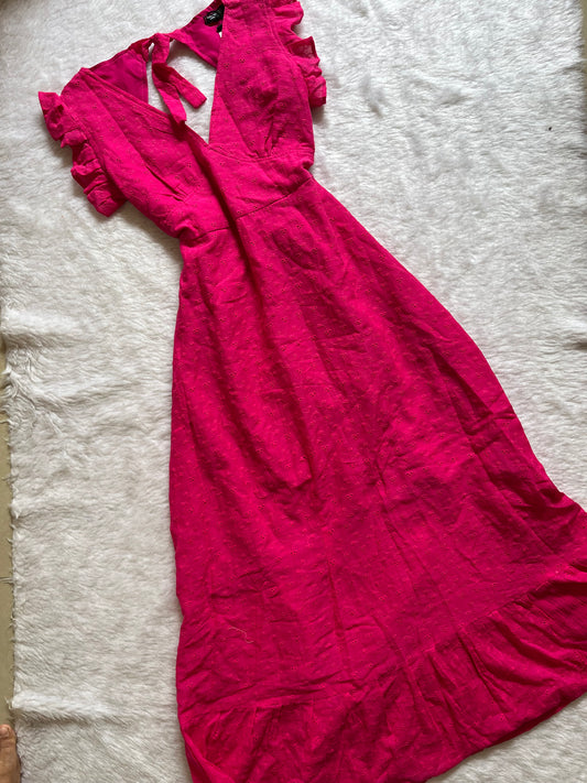 Hot pink maxi dress🤍