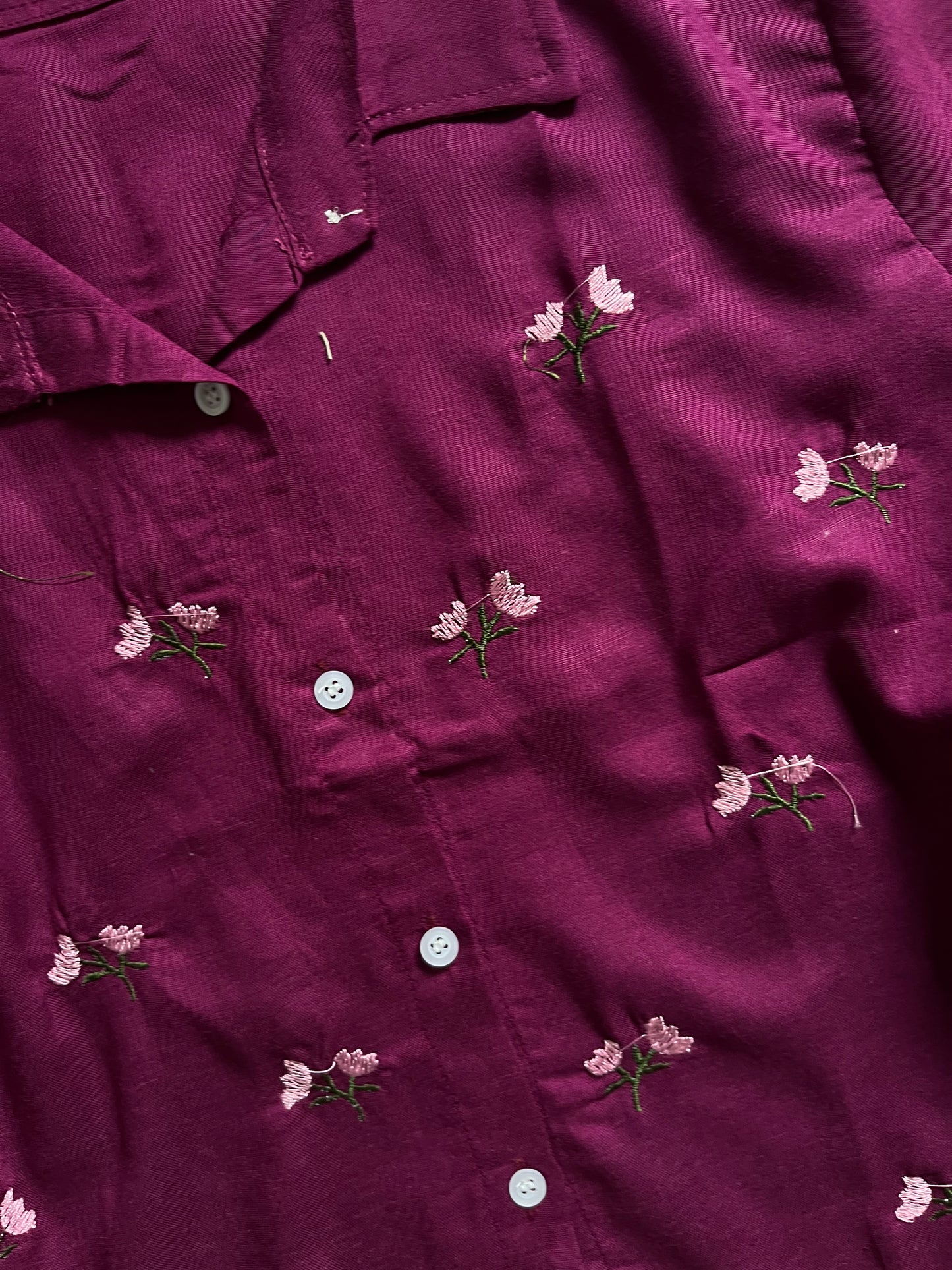 Embroidered cotton shirts❤️