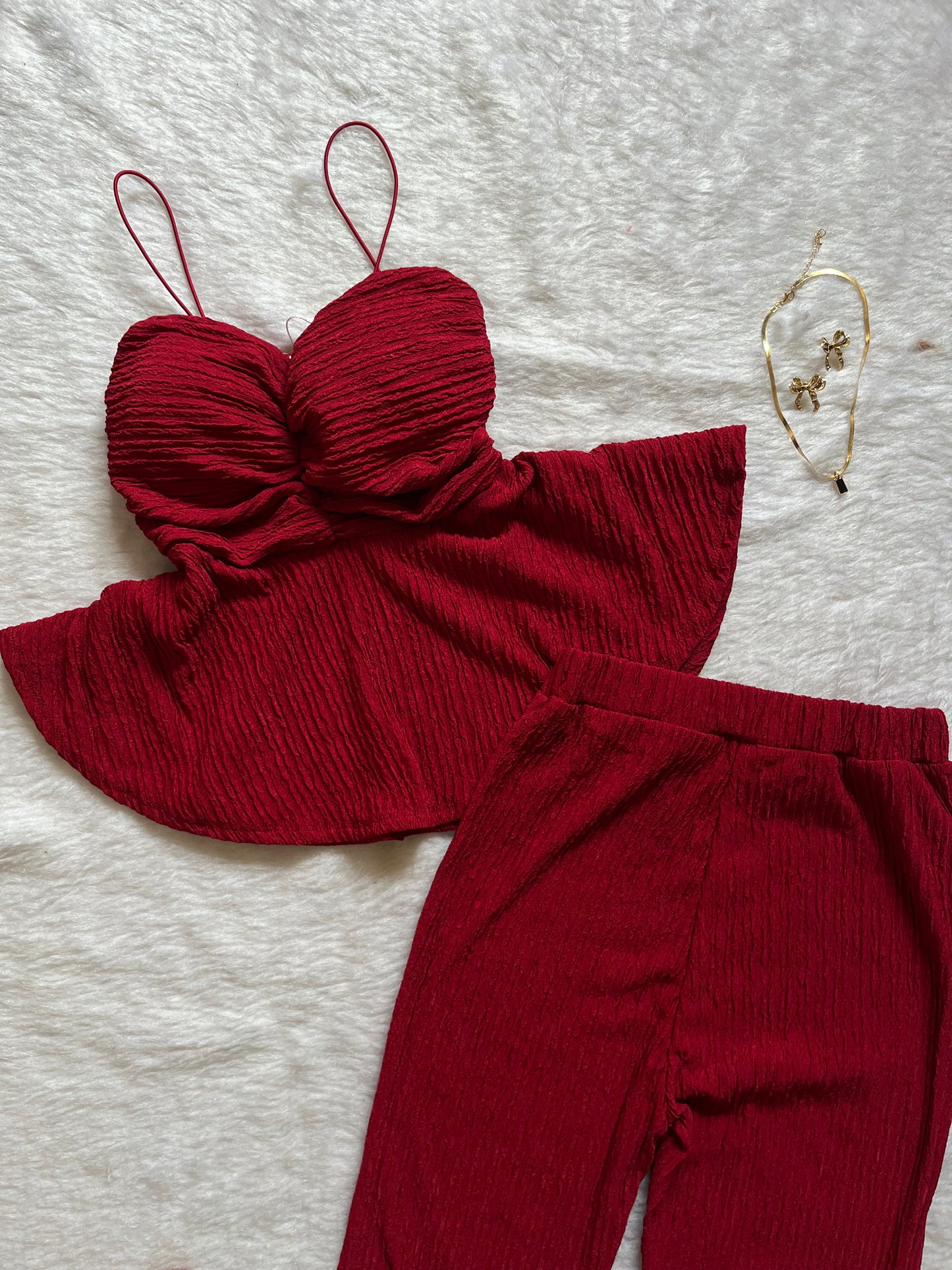 Red Spagetti cordset