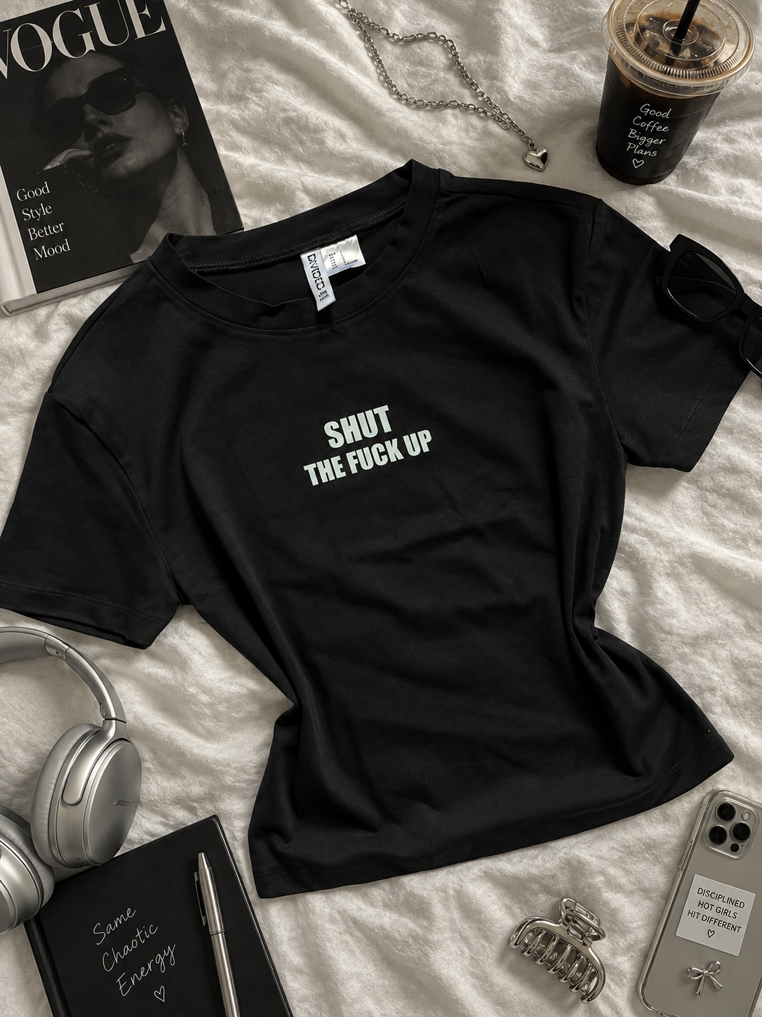 SHUT THE F**** Up fitted Tee