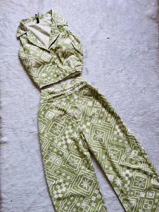 Sage Printed cordset🤍