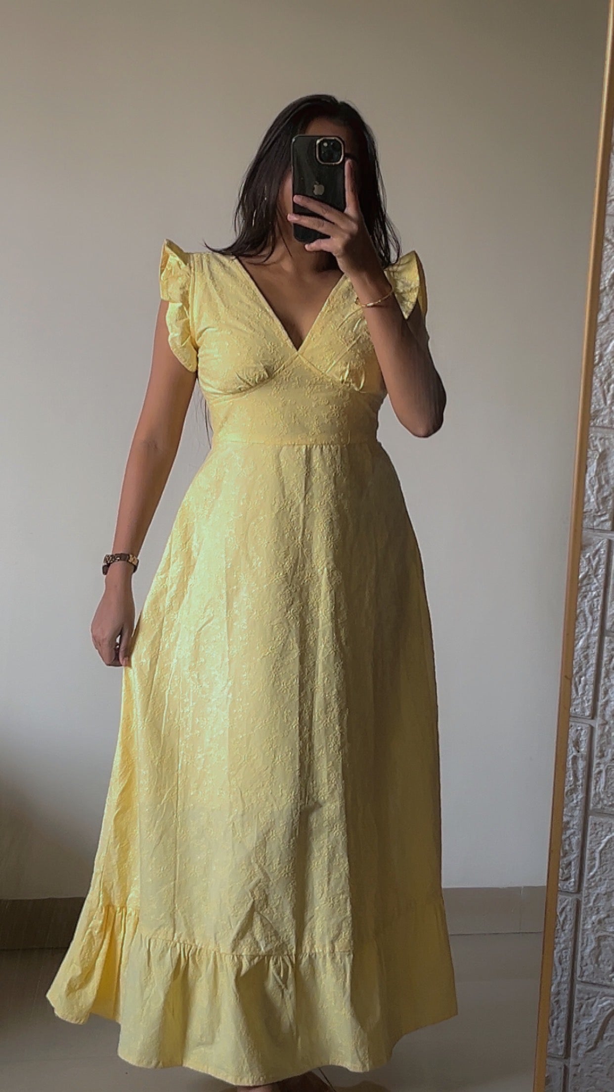 Butter yellow maxi dress🤍