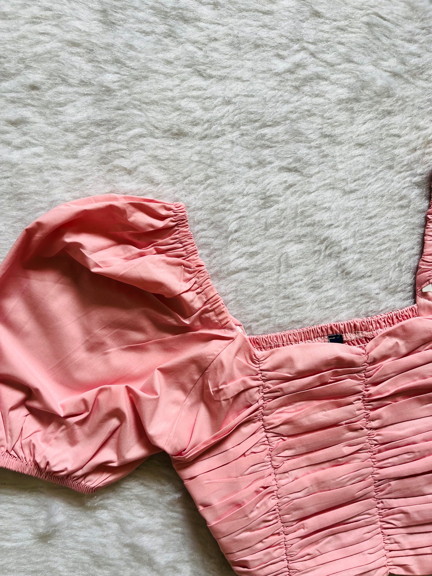 Pastel Pink pleated top