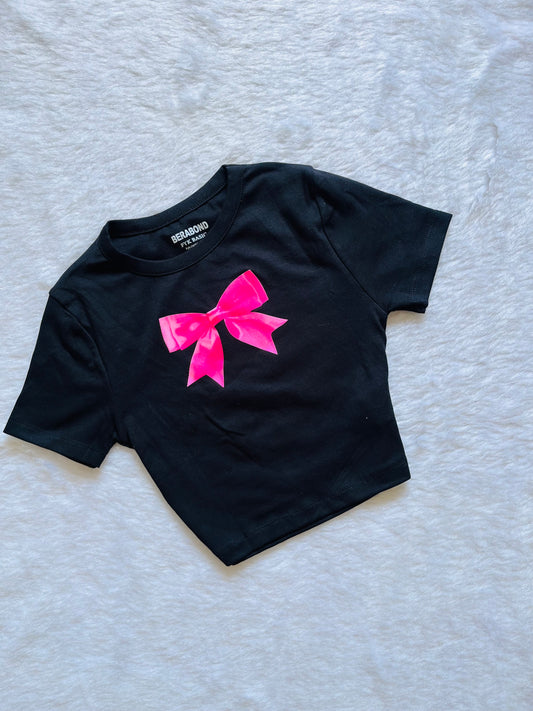 Cutesy bow baby tee🤍