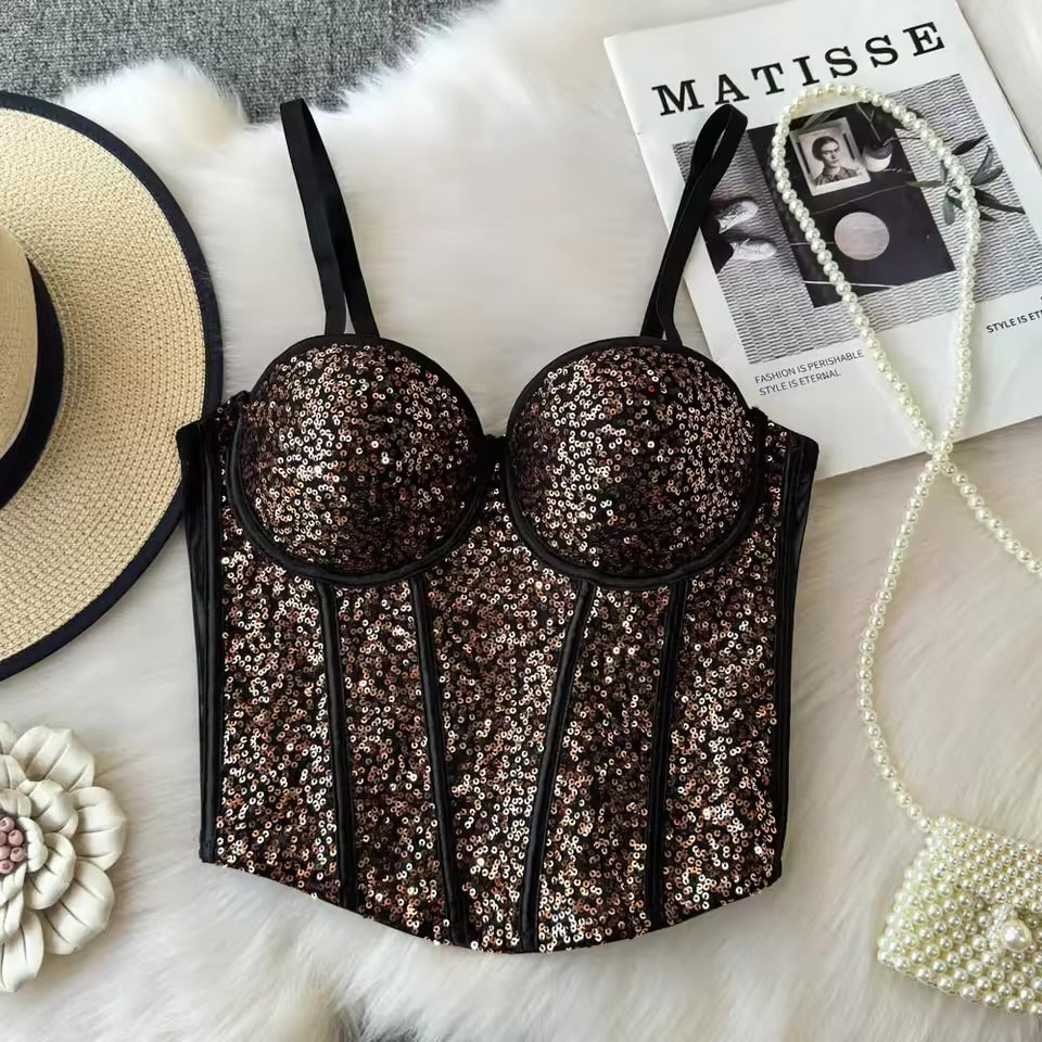 Blingy padded corsets
