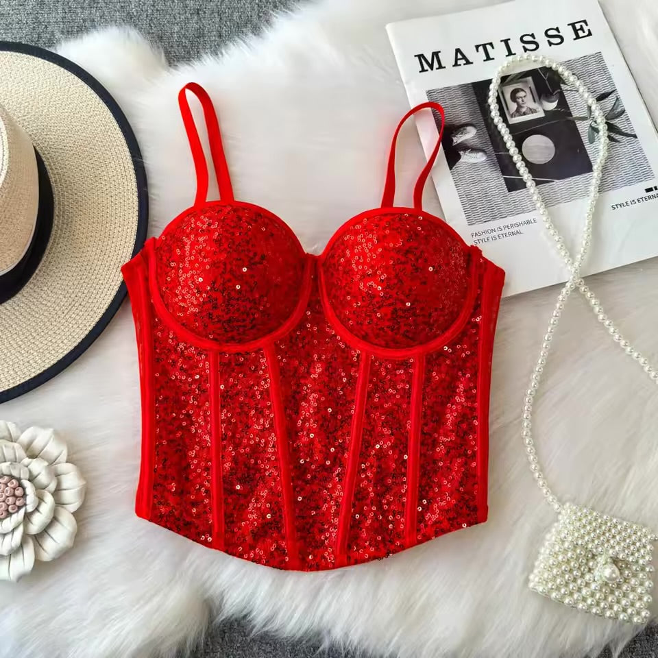 Blingy padded corsets