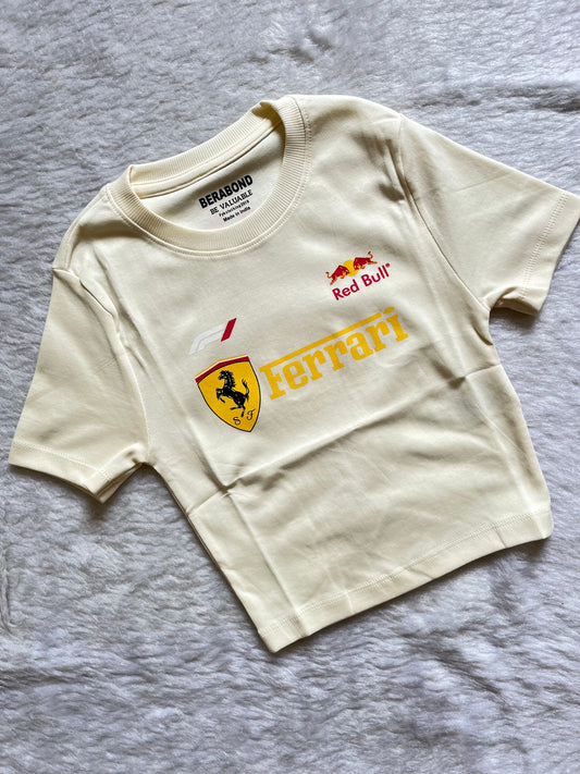 Creame ferrari tee❤️