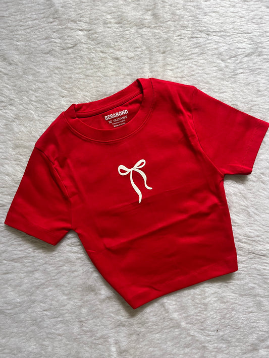 Bow fitted tee