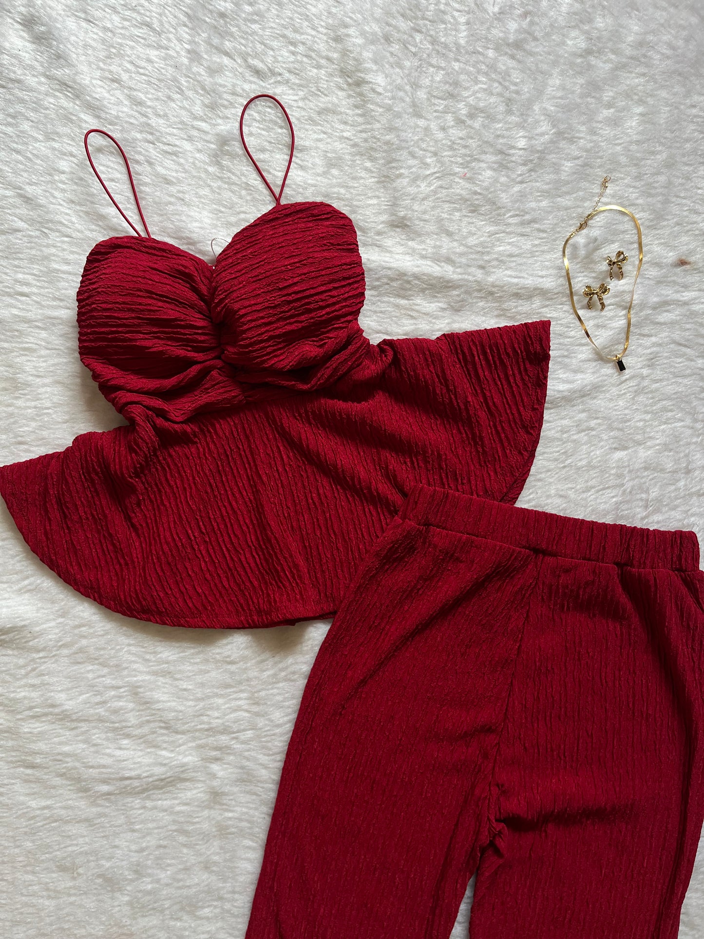 Red Spagetti cordset