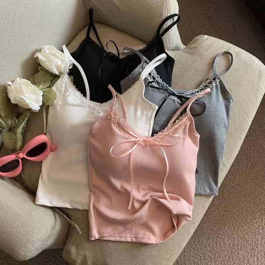 Lacy cami tops