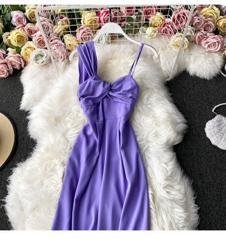 Purple twisted jumpsuit