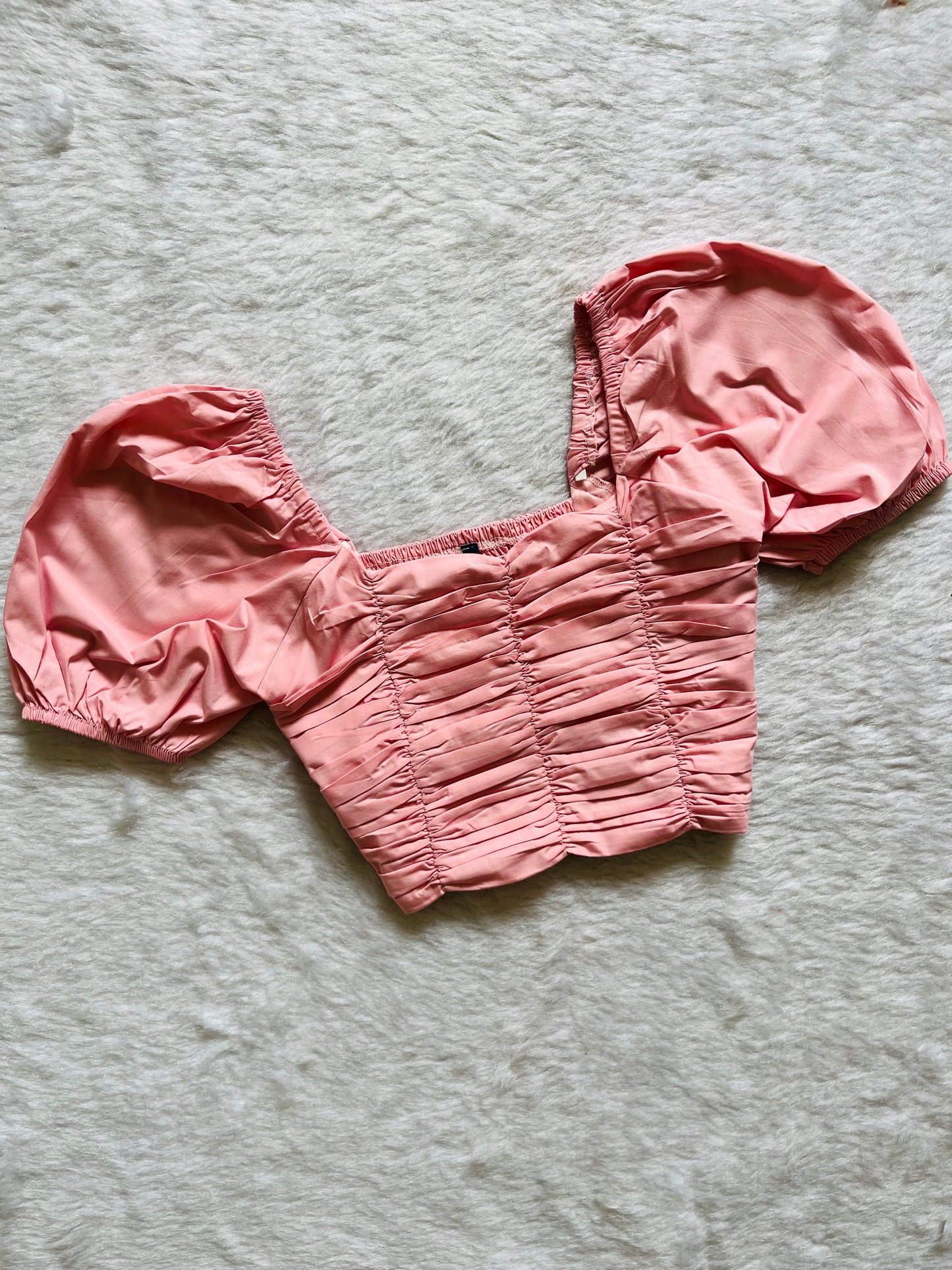 Pastel Pink pleated top