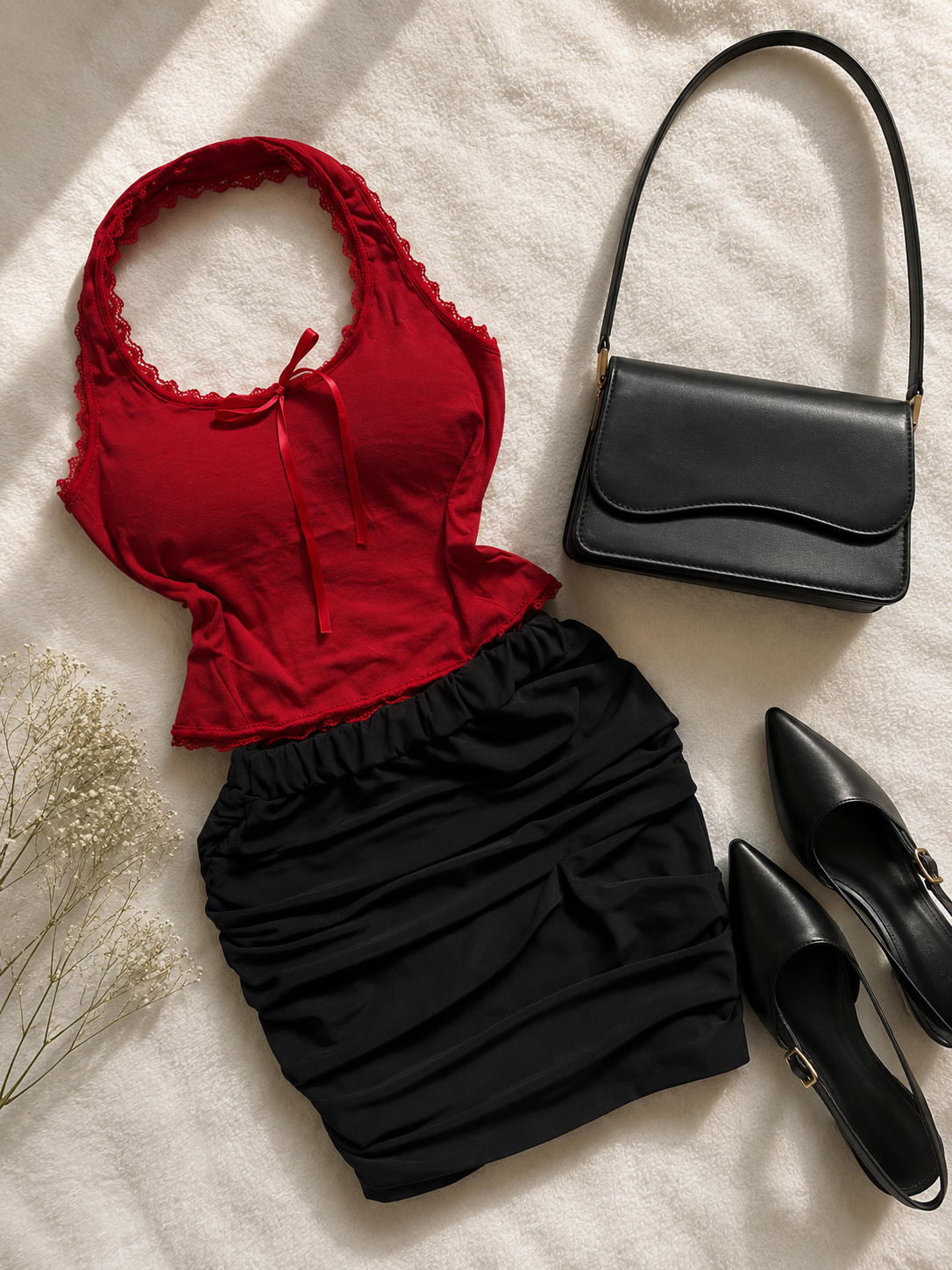 Solid haulter neck tops