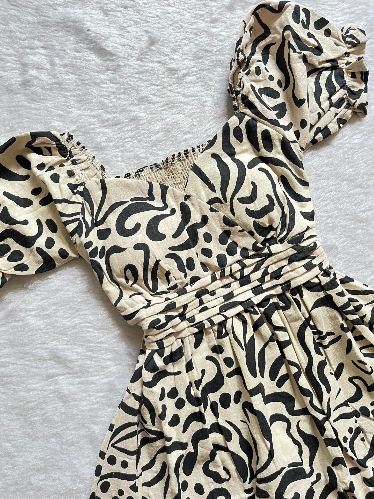Creame Printed Floral Dress