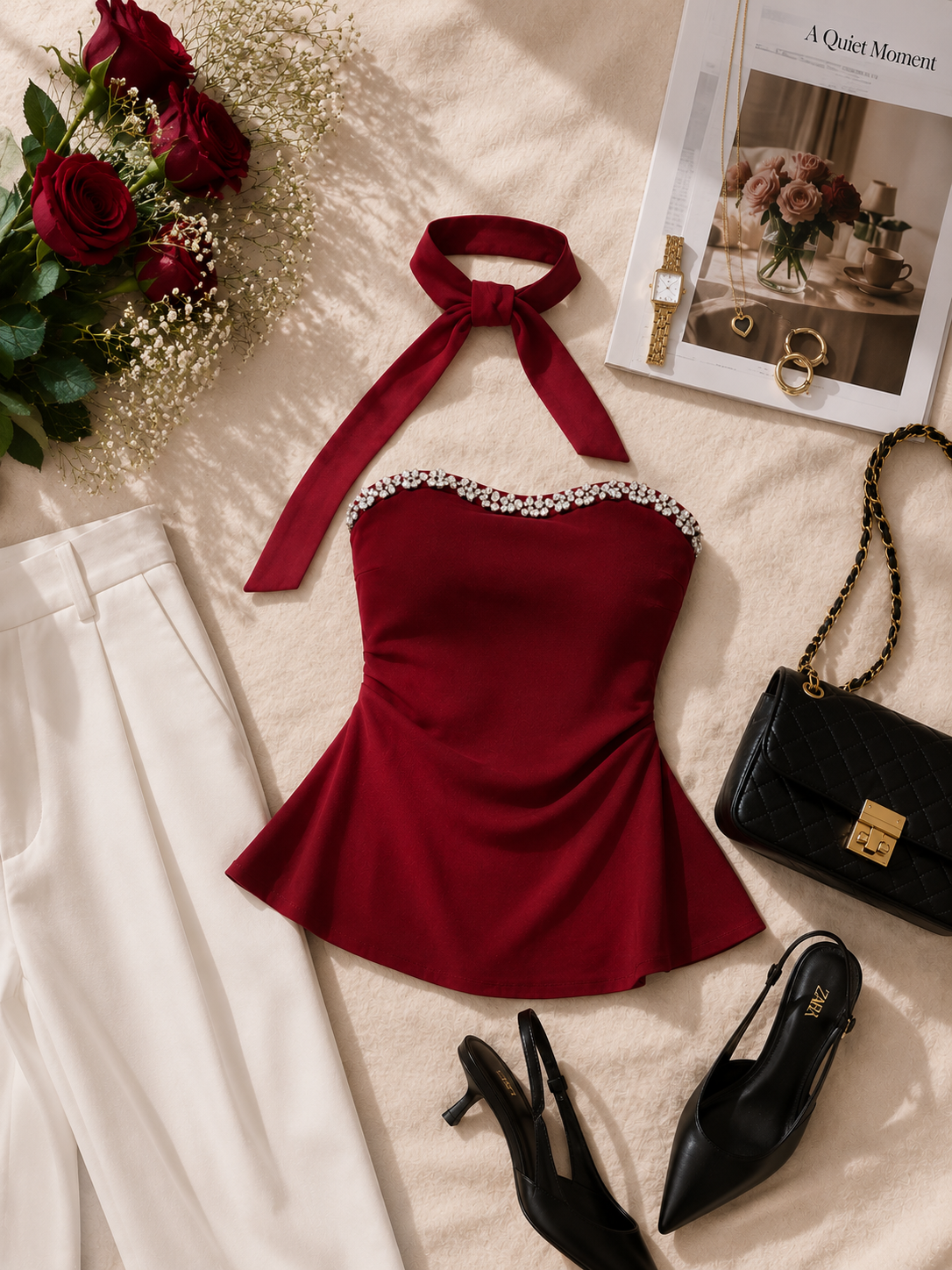 Embellished tube top❤️