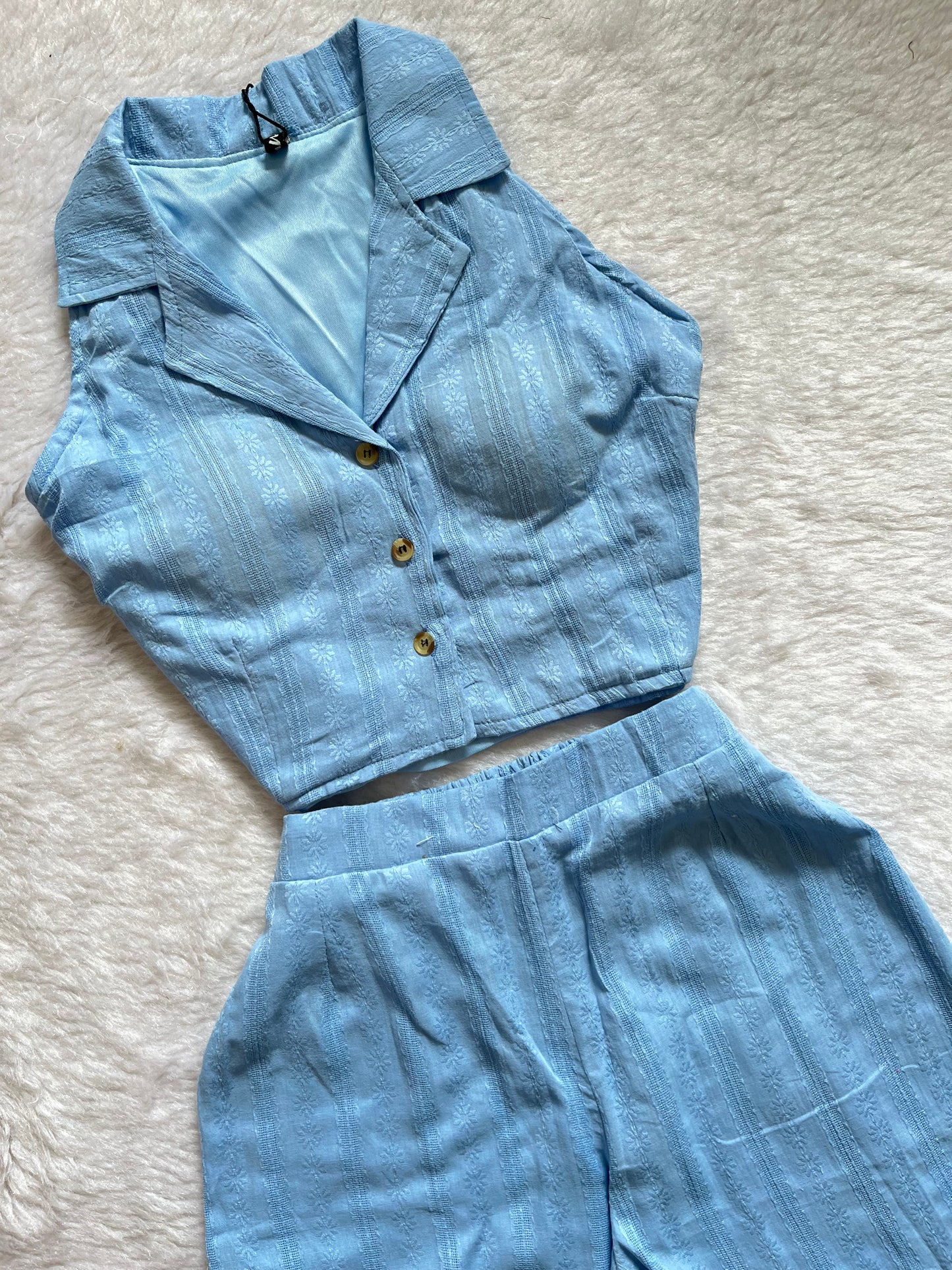 Blue cordset🤍