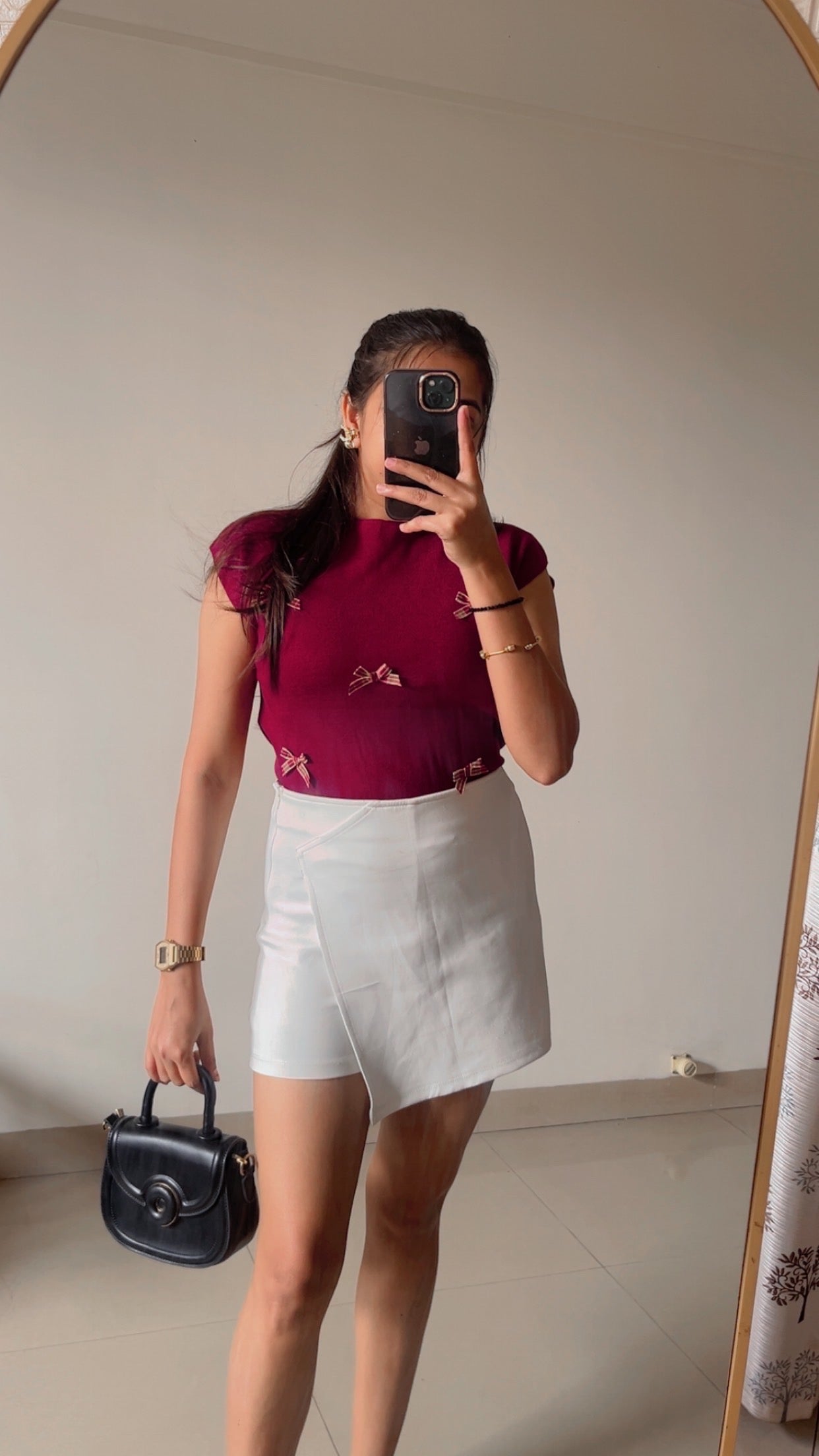 Cap sleeves knitted top