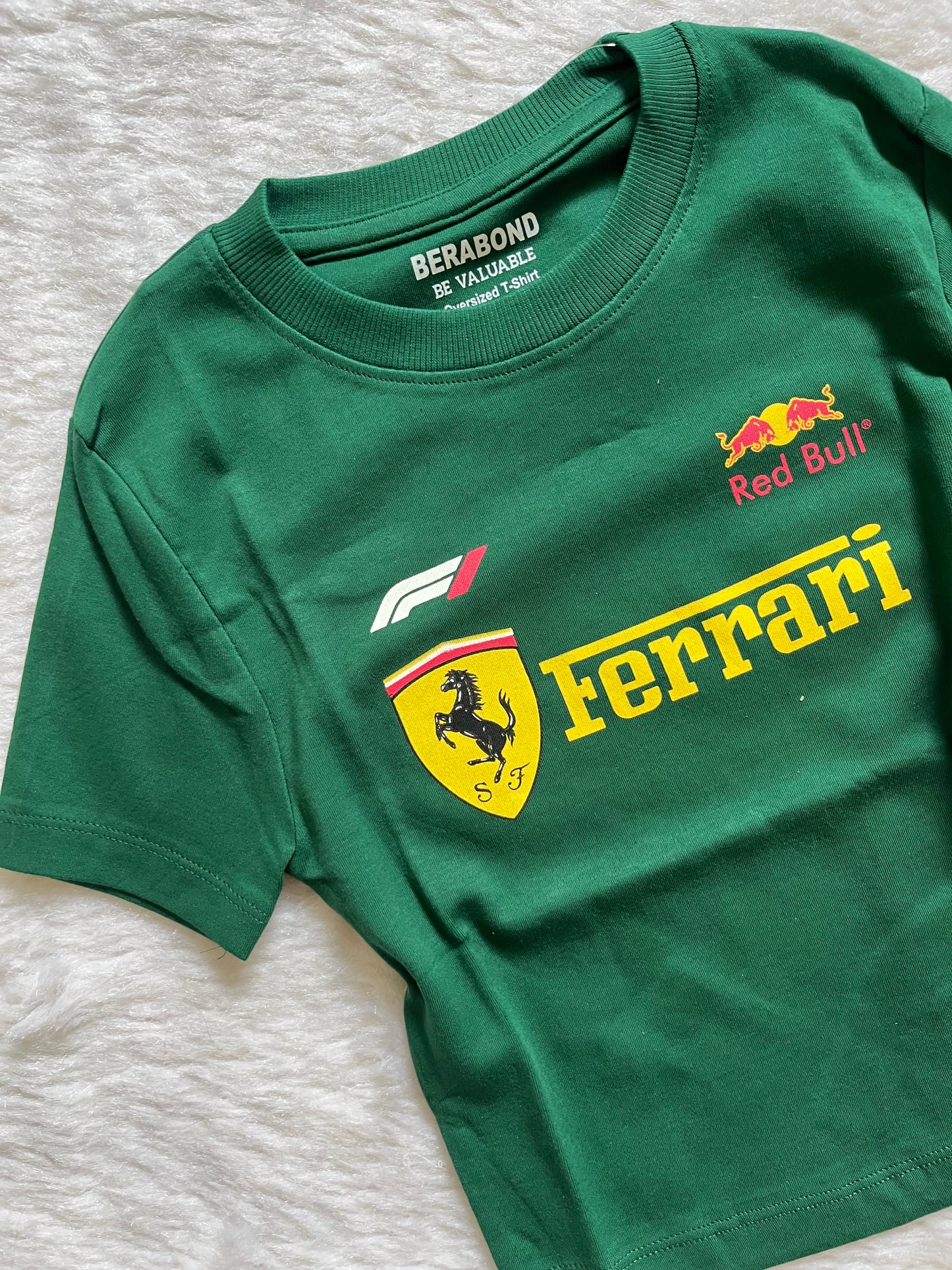 Green Ferrari fitted tee