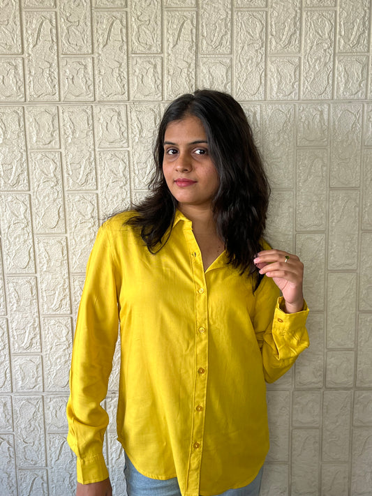 Ochre Yellow shirt🤍
