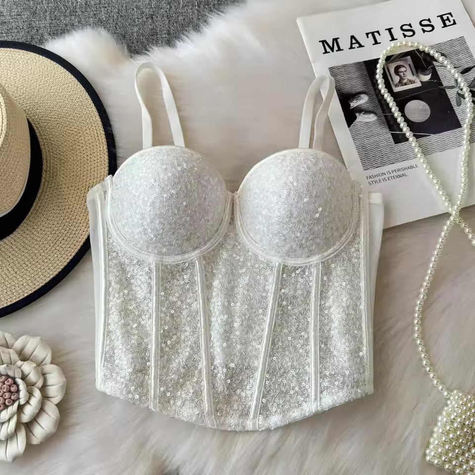 Blingy padded corsets