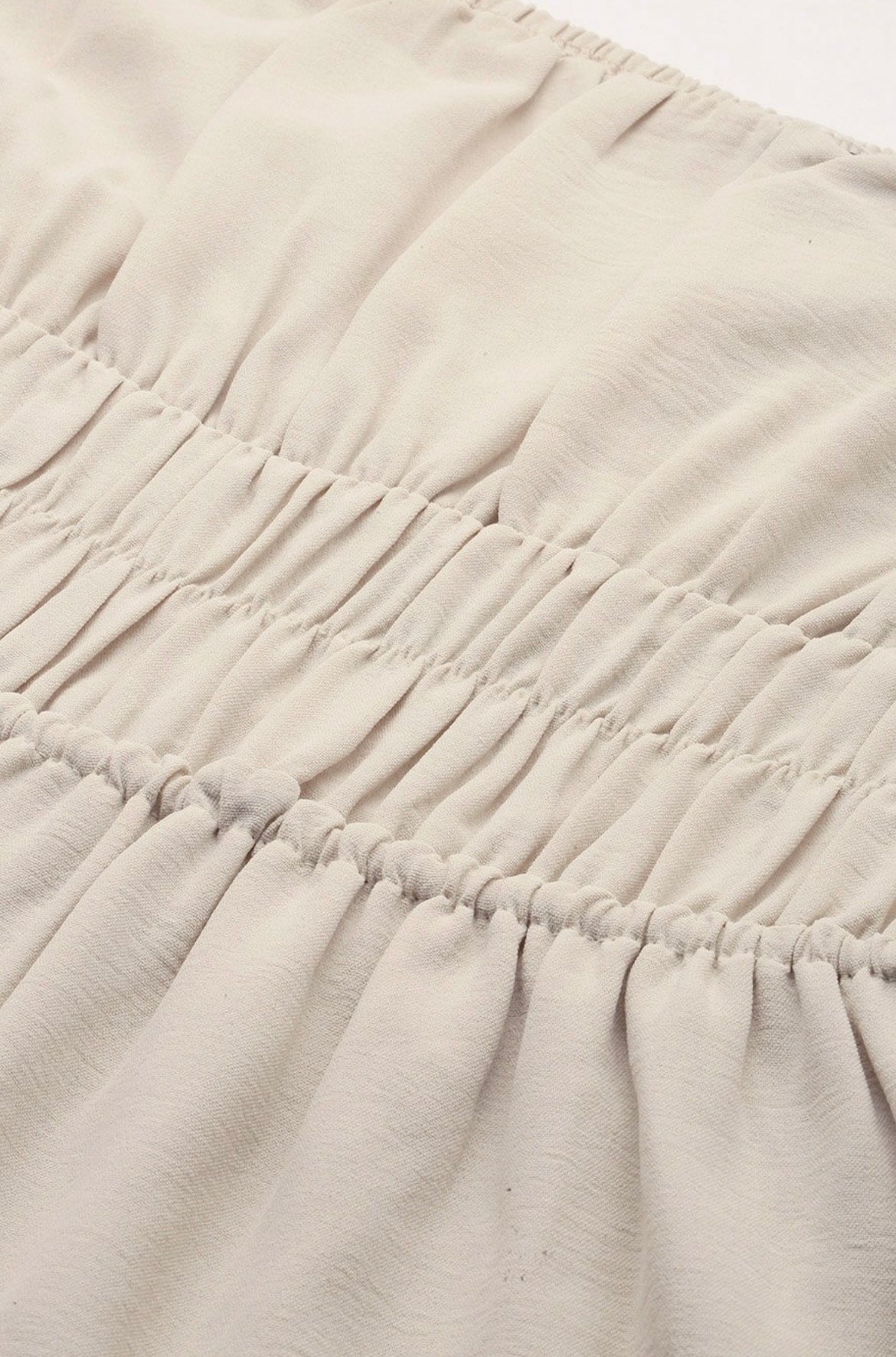 Beige fit and flare dress