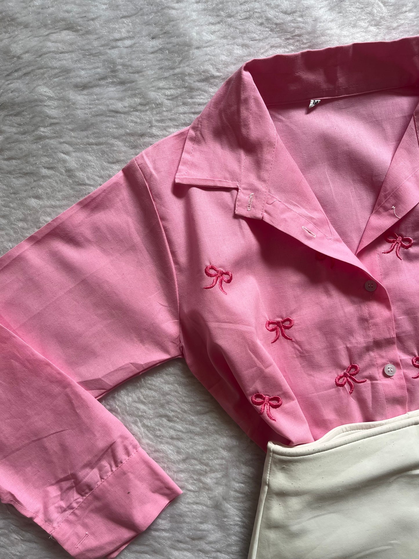 Pink bow shirt