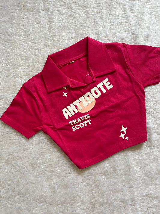 Antidote collared tee🤍
