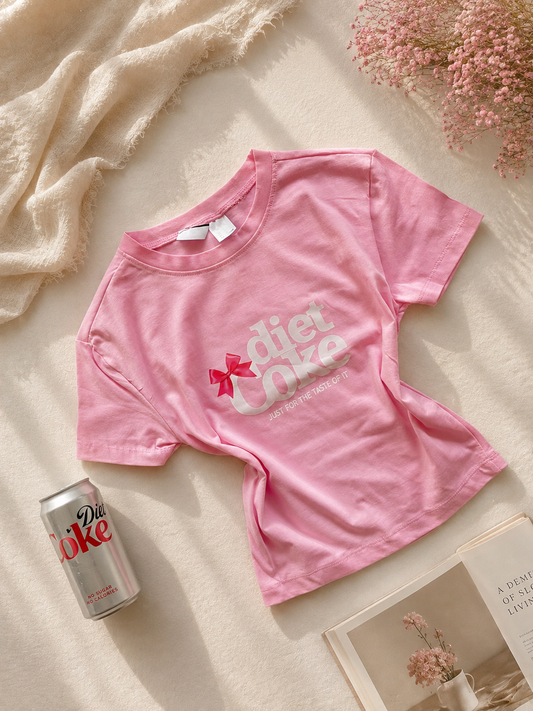 Pink diet coke tee