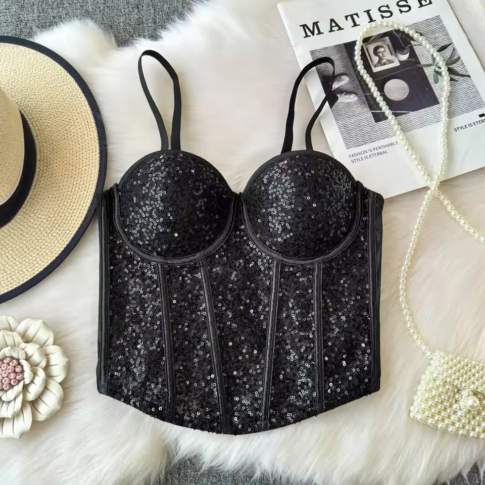Blingy padded corsets